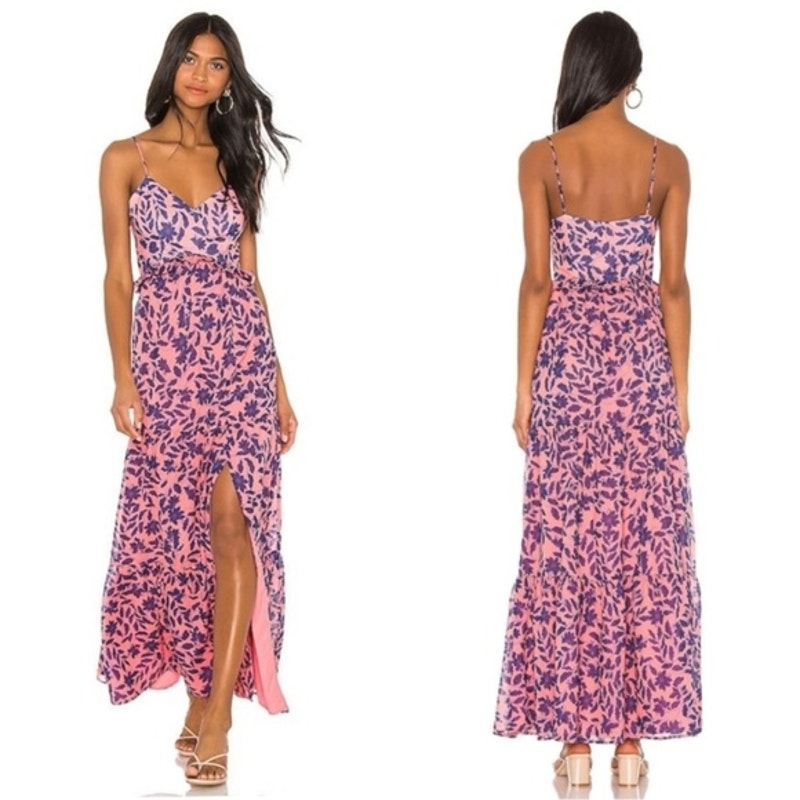 Revolve House Of Harlow 1960 Eliana Dress Pink Floral S